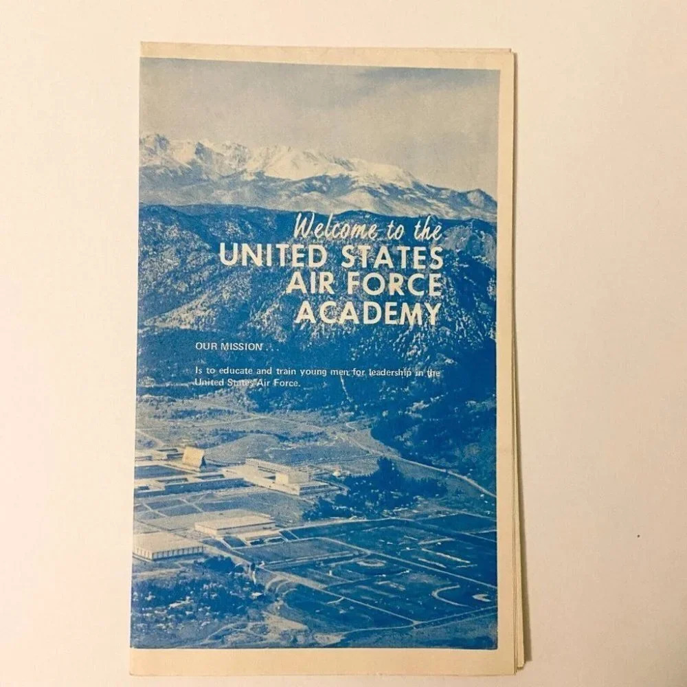 Vintage United States Air  Force Academy US Colorado Map Brochure
